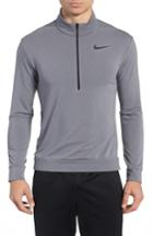 Men's Nike Dry Training Quarter Zip Pullover - Burgundy