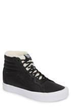 Men's Vans Sk8-hi Reissue Dx Lite Sneaker With Faux-fur Lining .5 M - Black
