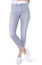 Women's Nydj Ami Tie Hem Ankle Skinny Jeans - Black