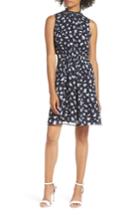 Women's 19 Cooper Ruffle Mock Neck Dress - Blue