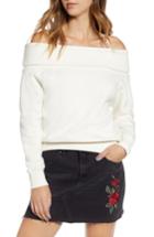 Women's Kendall + Kylie Off The Shoulder Top - Beige