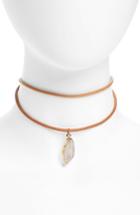 Women's Panacea Stone Drop Layered Choker Necklace