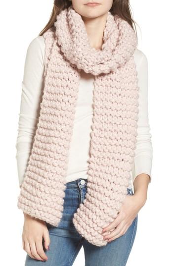 Women's Sole Society Chunky Knit Oversize Scarf, Size - Pink