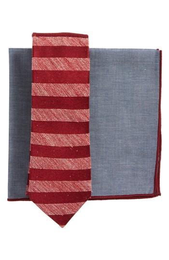 Men's The Tie Bar Free Fall Style Box, Size - Burgundy