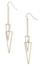 Women's Canvas Pave Crystal Drop Earrings