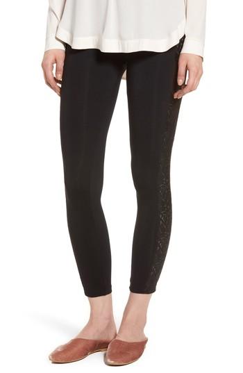 Women's David Lerner Lace Panel Leggings