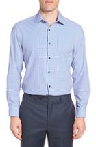 Men's W.r.k Trim Fit Check 4-way Stretch Dress Shirt - Purple