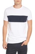 Men's French Connection Colorblock Pocket T-shirt, Size - White
