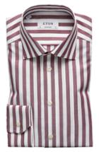 Men's Eton Contemporary Fit Stripe Dress Shirt .75 - Pink