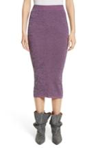 Women's Stella Mccartney Cotton Mouline Pencil Skirt Us / 38 It - Pink