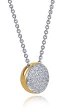 Women's Lafonn Two-tone Pave Button Choker Necklace