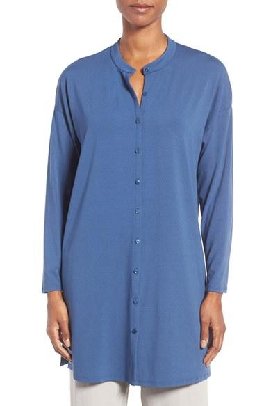 Women's Eileen Fisher Jersey Tunic - Blue