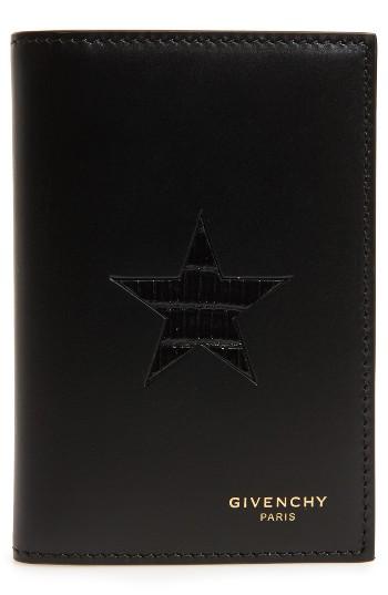Men's Givenchy Star Calfskin Leather Billfold -