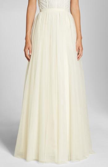 Women's Jenny Yoo 'hannah' Full Tulle Skirt - Ivory