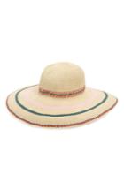 Women's Madewell X Biltmore Tulum Stripe Straw Hat - Brown