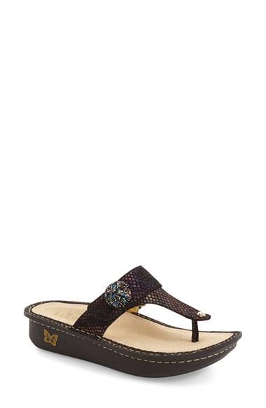 Women's Alegria 'carina' Sandal -7.5us / 37eu - Black