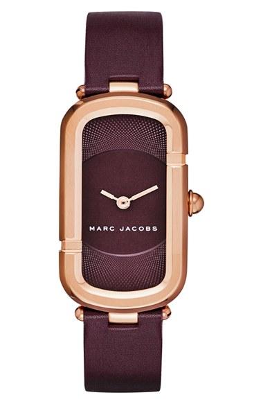 Women's Marc Jacobs 'the Jacobs' Leather Strap Watch, 39mm