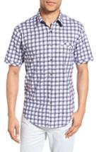 Men's James Campbell Rogen Plaid Sport Shirt - Blue