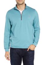 Men's Johnnie-o Lammie Regular Fit Quarter Zip Prep-formance Pullover, Size - Green