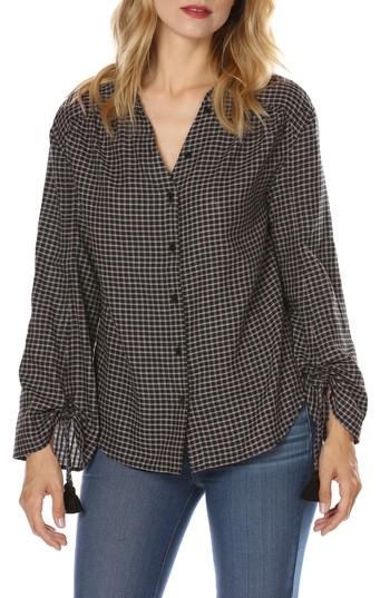 Women's Paige Torin Check Blouse - Black