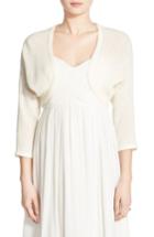Women's Carolina Amato Cashmere Shrug - White
