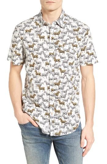 Men's Original Penguin Zebra Print Woven Shirt