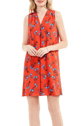 Women's Vince Camuto Tropic Spritz Invert Pleat A-line Dress
