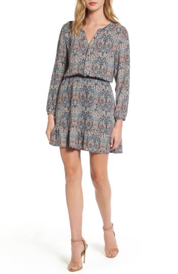 Women's Cupcakes And Cashmere Selma Paisley Blouson Dress - Blue
