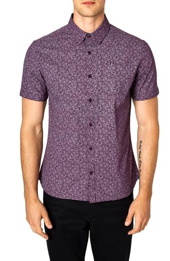 Men's 7 Diamonds Flashback Trim Fit Sport Shirt - Purple