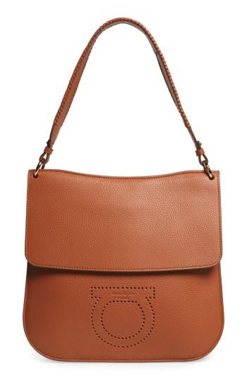 Salvatore Ferragamo Leather Hobo Bag - Metallic