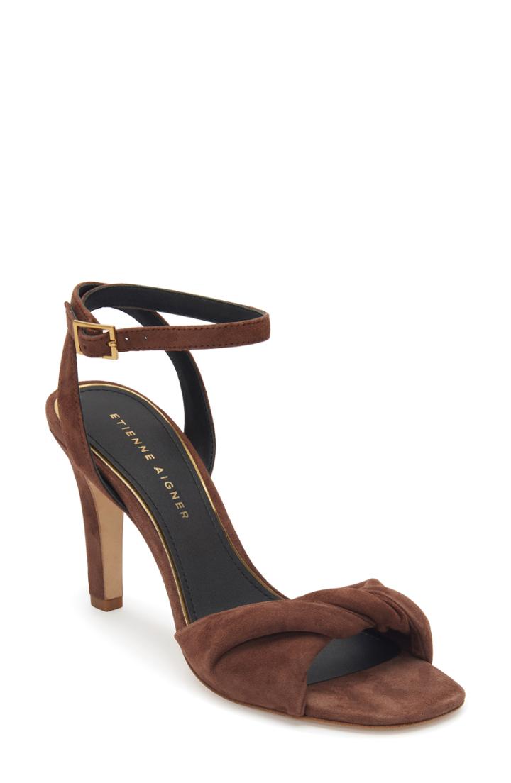 Women's Etienne Aigner Martana Ankle Strap Sandal .5 M - Brown