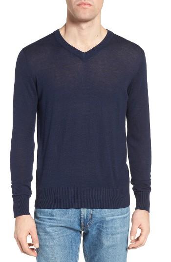 Men's Jeremy Argyle V-neck Sweater - Blue