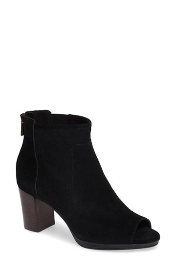 Women's Bella Vita Luna Peep Toe Bootie W - Black