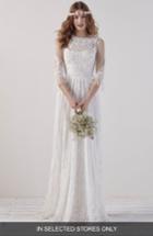 Women's Pronovias Edet Boho Lace Gown, Size In Store Only - Ivory