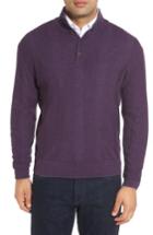 Men's Robert Talbott 'legacy Collection' Mock Neck Wool Sweater - Purple
