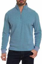 Men's Robert Graham Easy Rider Quarter Zip Pullover - Blue