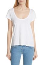 Women's Rag & Bone/jean U-neck Tee, Size - White