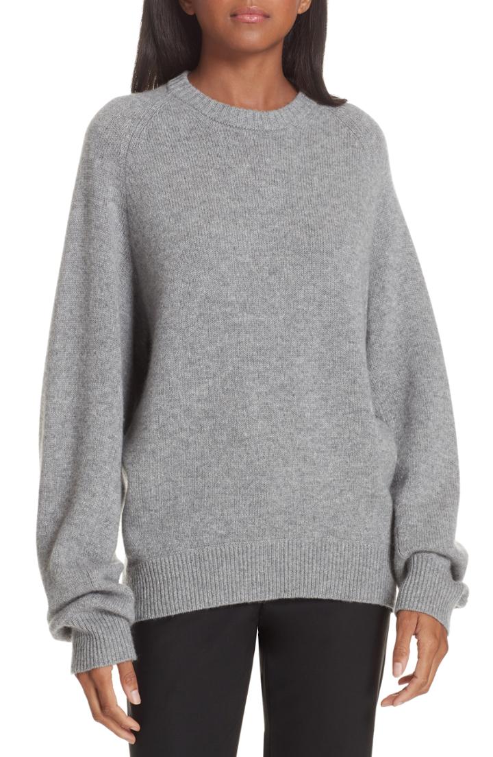 Women's Theory Cashmere Sweater - Grey