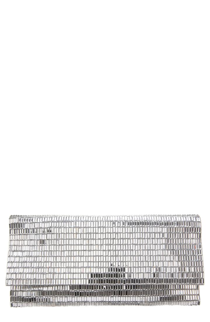 Nina Crystal Foldover Clutch -