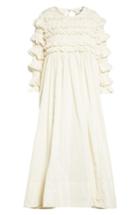 Women's Molly Goddard Lizzie Ruffled Taffeta Dress Us / 8 Uk - Ivory