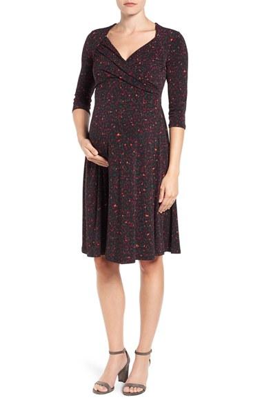 Women's Leota 'sweetheart' Maternity Dress - Red