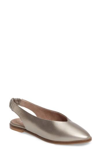 Women's Seychelles Mountain Slingback Flat .5 M - Metallic