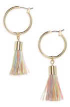 Women's Panacea Multicolor Tassel Hoop Earrings