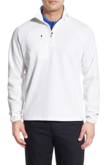 Men's Bobby Jones Xh2o Crawford Stretch Quarter Zip Golf Pullover - White