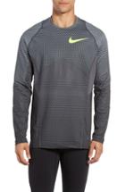 Men's Nike Pro Hyperwarm Hexodrome Training Top - Grey