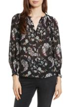 Women's Rebecca Taylor Jewel Paisley Top - Black