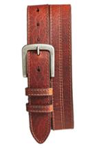 Men's Torino Belts Bison Leather Belt - Brown