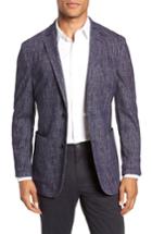 Men's Vince Camuto Mesh Pattern Slim Fit Sport Coat - Blue