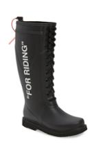 Women's Off-white For Riding Lace Up Boot Us / 36eu - Black