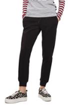 Women's Topshop Clean Seam Jogger Pants Us (fits Like 0-2) - Black